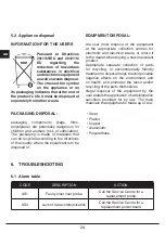 Preview for 56 page of Fulgor Milano 45 COMBISET BLAST CHILLER Instructions For Installation And Use Manual