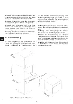 Preview for 98 page of Fulgor Milano 45 COMBISET BLAST CHILLER Instructions For Installation And Use Manual