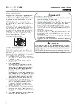 Preview for 6 page of FULGOR F1SM30 1 Series Installation Instructions Manual