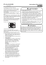 Preview for 12 page of FULGOR F1SM30 1 Series Installation Instructions Manual