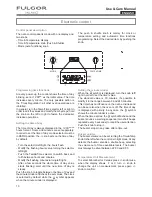 Preview for 10 page of FULGOR F1SP24*1 Use & Care Manual