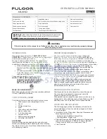 Preview for 3 page of FULGOR F1SP30S2 Installation Instructions Manual