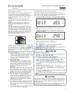 Preview for 7 page of FULGOR F1SP30S2 Installation Instructions Manual