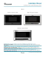 FULGOR MWOC324A1ABL Installation Manual preview