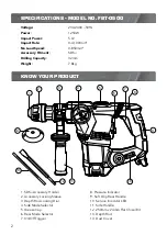 Preview for 2 page of Full Boar FBT-0500 Instruction Manual