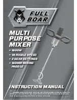 Full Boar FBT-1600 Instruction Manual preview