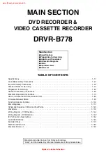 Preview for 2 page of FUNAI DRVR-B778 Service Manual