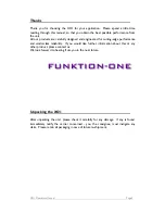 Preview for 6 page of Funktion-one XO-1 User Manual