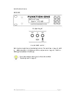 Preview for 18 page of Funktion-one XO-1 User Manual