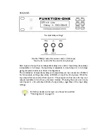 Preview for 20 page of Funktion-one XO-1 User Manual