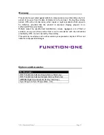 Preview for 38 page of Funktion-one XO-1 User Manual