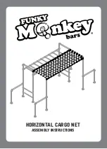 FUNKY MONKEY BARS HORIZONTAL CARGO NET Assembly Instructions Manual preview