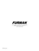 Preview for 56 page of Furman F1000-UPS Owner'S Manual