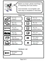 Preview for 3 page of Furniture of America CM6908 Assembly Instructions Manual