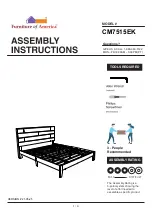 Furniture of America CM7515EK Assembly Instructions Manual preview