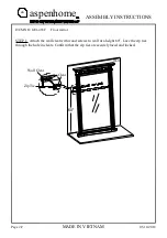 Preview for 2 page of Furniture Values International aspenhome I201-465F Assembly Instructions