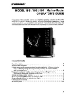 Furuno 1831 Operator'S Manual preview