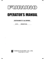 Furuno FI-302 Operator'S Manual preview