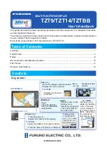 Furuno TZT9 User Handbook Manual preview