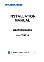 Furuno WR110 Installation Manual preview