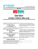 Preview for 18 page of Fusion Oxi-Gen 150-OXi-2P Installation, Operation And Maintenance Manual