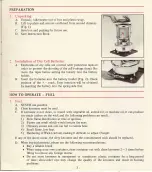 Preview for 5 page of Futura Duke FH-11 Operating Instructions Manual