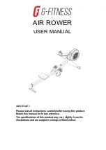 G-FITNESS AIR ROWER User Manual preview