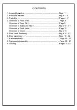 Preview for 2 page of G-MORE ORANGERY Series Assembly Instructions Manual