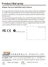 Preview for 18 page of G-Sau Trident 101 User Manual