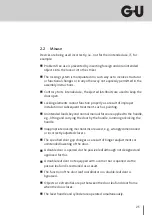 Preview for 25 page of G-U Secury 19 Installation Instructions Manual