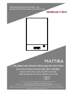 Gabarrón MATTIRA CMX15i Installation Instructions And User Manual preview