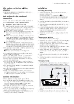 Preview for 39 page of Gaggenau AC270101 User Manual And Assembly Instructions