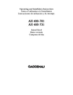 Gaggenau AH 400-731 Operating And Installation Instructions preview