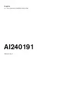 Preview for 1 page of Gaggenau AI240191 User Manual And Installation Instructions