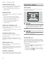 Preview for 16 page of Gaggenau BO 451 612 Use And Care Manual