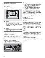 Preview for 16 page of Gaggenau BO 480/481 6 series Use And Care Manual