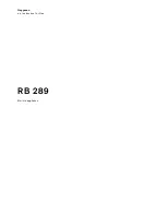 Gaggenau RB 289 Instructions For Use Manual preview