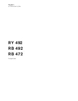 Gaggenau RB 472 Instructions For Use Manual preview