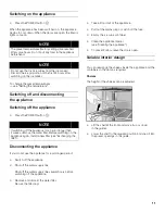 Preview for 11 page of Gaggenau RF 461 Use And Care Manual