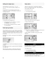 Preview for 14 page of Gaggenau RF 461 Use And Care Manual