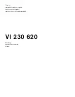 Preview for 1 page of Gaggenau VI 230 620 Installation Instructions Manual