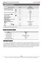 Preview for 6 page of gala gar SMART 210 TIG PULSE Technical Instruction Manual