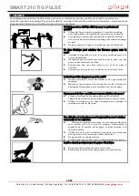 Preview for 42 page of gala gar SMART 210 TIG PULSE Technical Instruction Manual