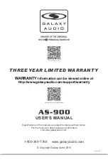 Preview for 8 page of Galaxy Audio AS-900-4 User Manual