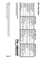 Preview for 18 page of Galaxy Audio HOT SPOT User Manual