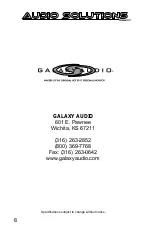 Preview for 10 page of Galaxy Audio JIB/CT Owner'S Manual