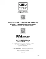 Preview for 8 page of Galaxy Audio RM-RDSTNR User Manual