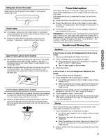 Preview for 17 page of Galaxy Galaxy Side by side refrigerator Use And Care Manual