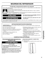 Preview for 25 page of Galaxy Galaxy Side by side refrigerator Use And Care Manual