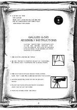 Preview for 4 page of Galileo G-545 Instructions Manual